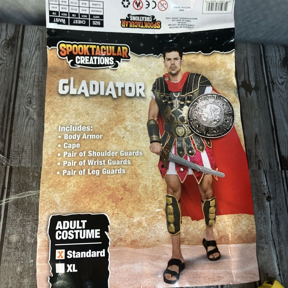 New Spooktacular Creations Gladiator Adult Costume Standard Halloween Party